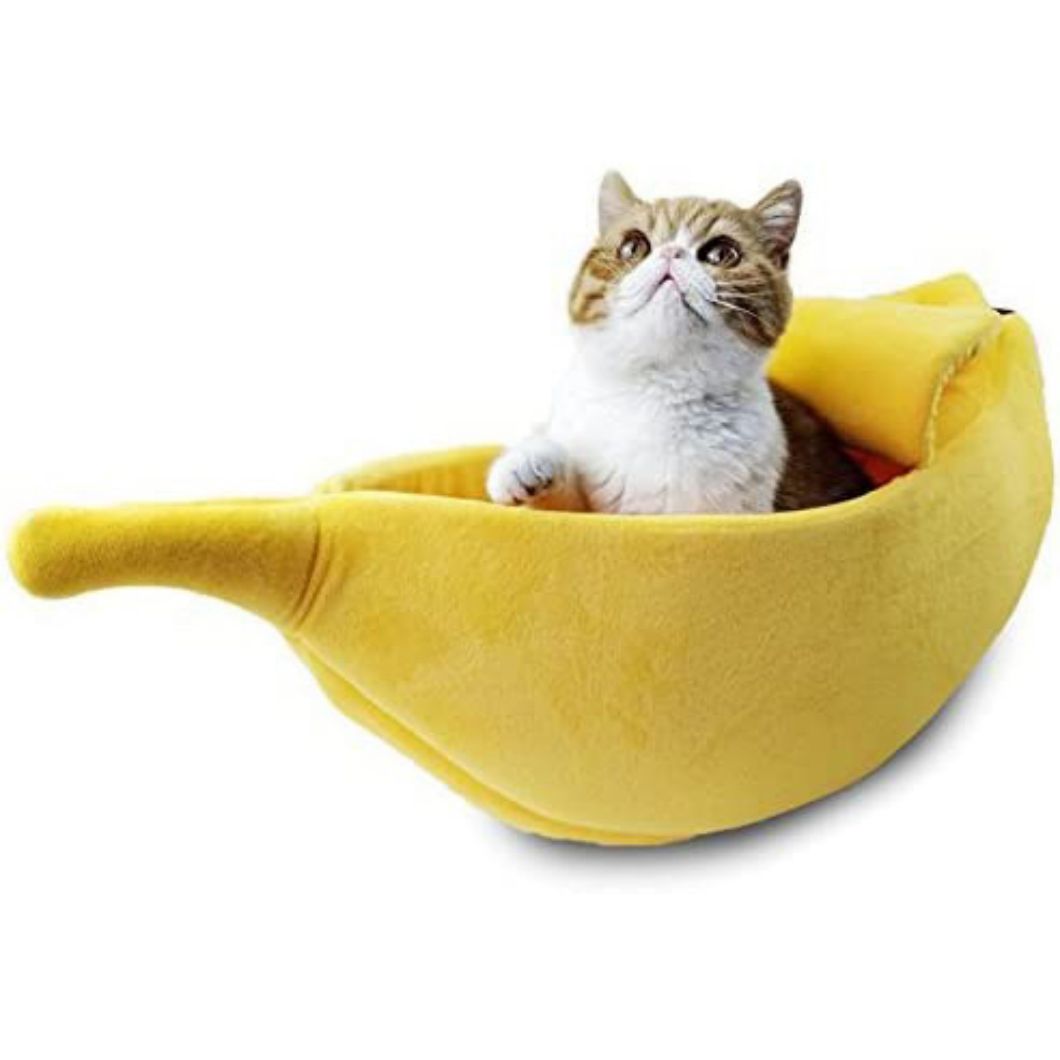 福州厂家直销香蕉猫窝香蕉造型猫窝冬天保暖宠物窝香蕉宠物狗窝
