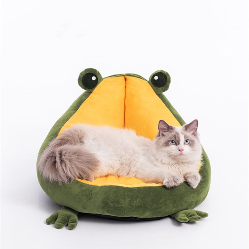 福州冬季保暖可爱青蛙猫窝宠物沙发